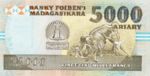 Madagascar, 5,000/25000 Ariary/Franc, P-0074A v2