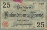 Germany, 25 Pfennig, O26.3b