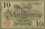 Germany, 10 Pfennig, O26.3d