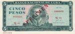 Cuba, 5 Peso, CS-0008