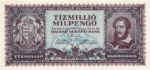 Hungary, 10,000,000 Milpengo, P-0129