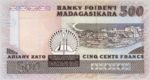 Madagascar, 100/500 Ariary/Franc, P-0071a