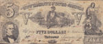 Confederate States of America, 5 Dolalrs, P-0020b