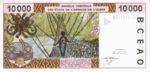 West African States, 10,000 Franc, P-0114Aj