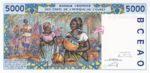 West African States, 5,000 Franc, P-0313Cl