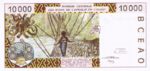 West African States, 10,000 Franc, P-0314C Counterfeit