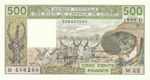 West African States, 500 Franc, P-0405Di
