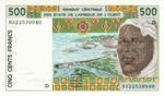 West African States, 500 Franc, P-0410Dc