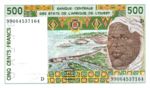 West African States, 500 Franc, P-0410Dj