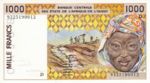 West African States, 1,000 Franc, P-0411Dc