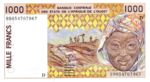 West African States, 1,000 Franc, P-0411Di