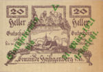 Austria, 20 Heller, FS 361SS1