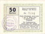 Austria, 50 Heller, FS 196IIL