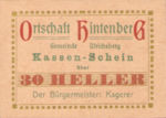 Austria, 30 Heller, FS 1091XIE
