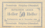 Austria, 50 Heller, FS 365II