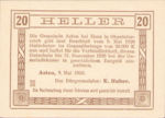 Austria, 20 Heller, FS 59a