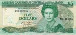 East Caribbean States, 5 Dollar, P-0018a