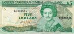 East Caribbean States, 5 Dollar, P-0018l
