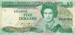 East Caribbean States, 5 Dollar, P-0018k
