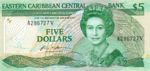 East Caribbean States, 5 Dollar, P-0018v