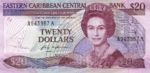 East Caribbean States, 20 Dollar, P-0019a