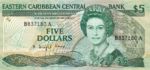East Caribbean States, 5 Dollar, P-0022a2