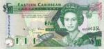 East Caribbean States, 5 Dollar, P-0026l