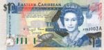 East Caribbean States, 10 Dollar, P-0027a