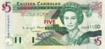 East Caribbean States, 5 Dollar, P-0031d
