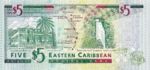 East Caribbean States, 5 Dollar, P-0031v