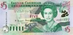 East Caribbean States, 5 Dollar, P-0037u