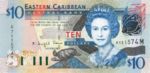 East Caribbean States, 10 Dollar, P-0043m