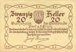Austria, 20 Heller, FS 129Ia