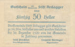 Austria, 50 Heller, FS 51Bb