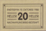 Austria, 20 Heller, FS 1243IVd