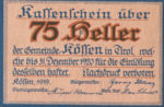Austria, 75 Heller, FS 468a