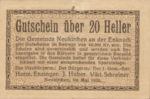 Austria, 20 Heller, FS 656a