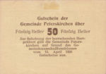 Austria, 50 Heller, FS 736bB