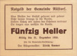 Austria, 50 Heller, FS 856c