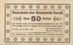 Austria, 50 Heller, FS 874Ia