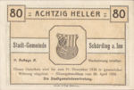 Austria, 80 Heller, FS 951IIb
