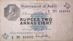 India, 2/8 Rupee/Anna, P-0002v1