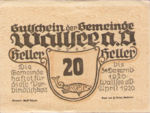 Austria, 20 Heller, FS 1137Ia