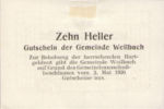 Austria, 10 Heller, FS 1148