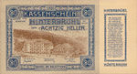 Austria, 80 Heller, FS 376II