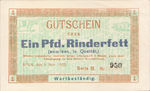 Germany, 1 Pfund Rinderfett, K024