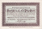 Germany, 42 Gold Pfennig, B049