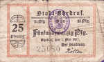 Germany, 25 Pfennig, O16.1a