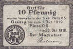 Germany, 10 Pfennig, P27.2b