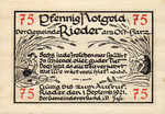 Germany, 75 Pfennig, 1122.1a